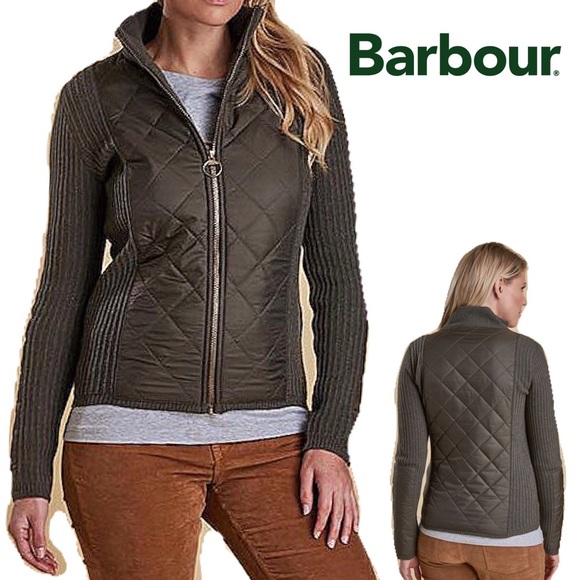 Barbour Jackets & Blazers - BARBOUR// Sporting Zip Knit Top wool light jacket